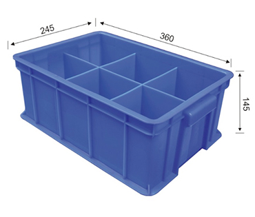 3#分格箱（长方形6格）