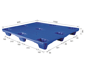 1010单层九脚吹塑卡板